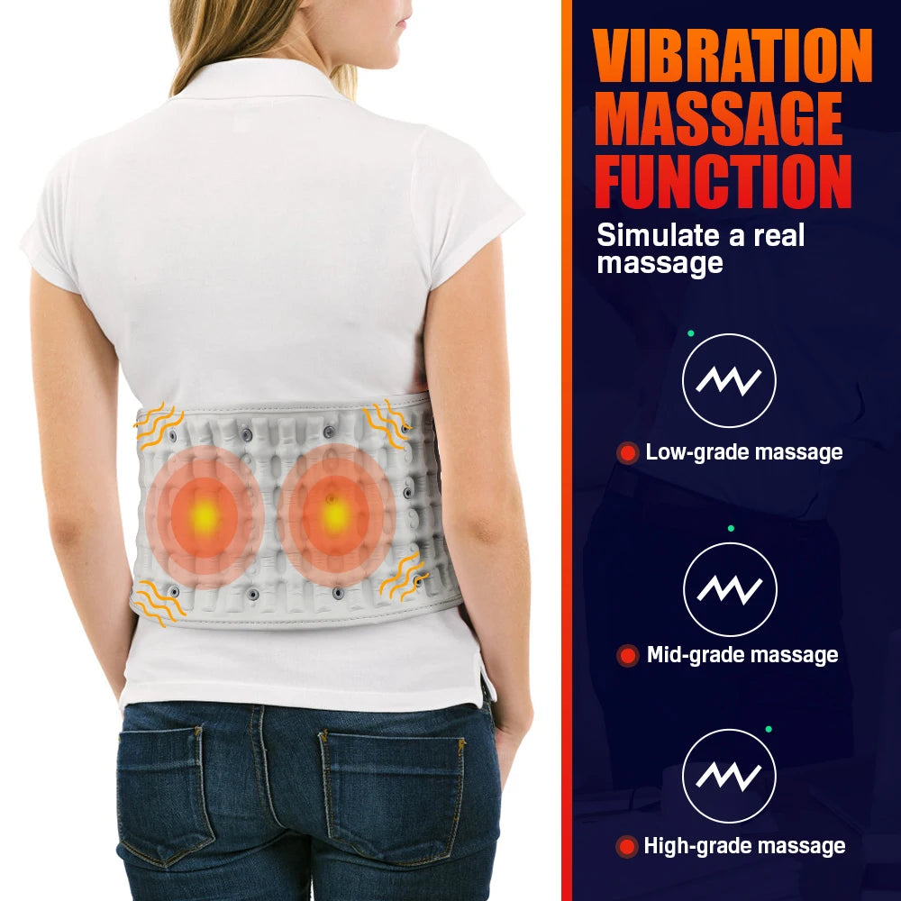 Hailicare Heating Airbag Lumbar Support Belt With Vibration Massage