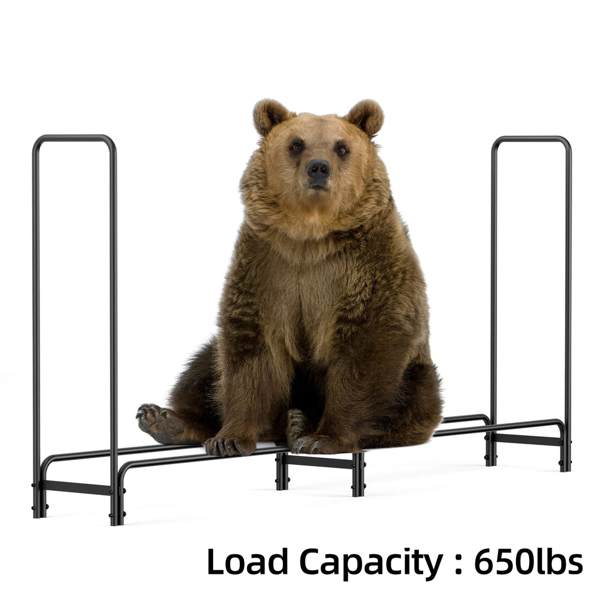 Heavy Duty Firewood Log Rack For Indoor And Outdoor Storage