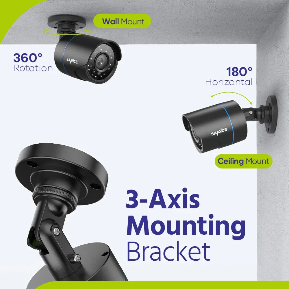 Sannce 1080P Outdoor Bullet Cctv Security Camera For Home Surveillance