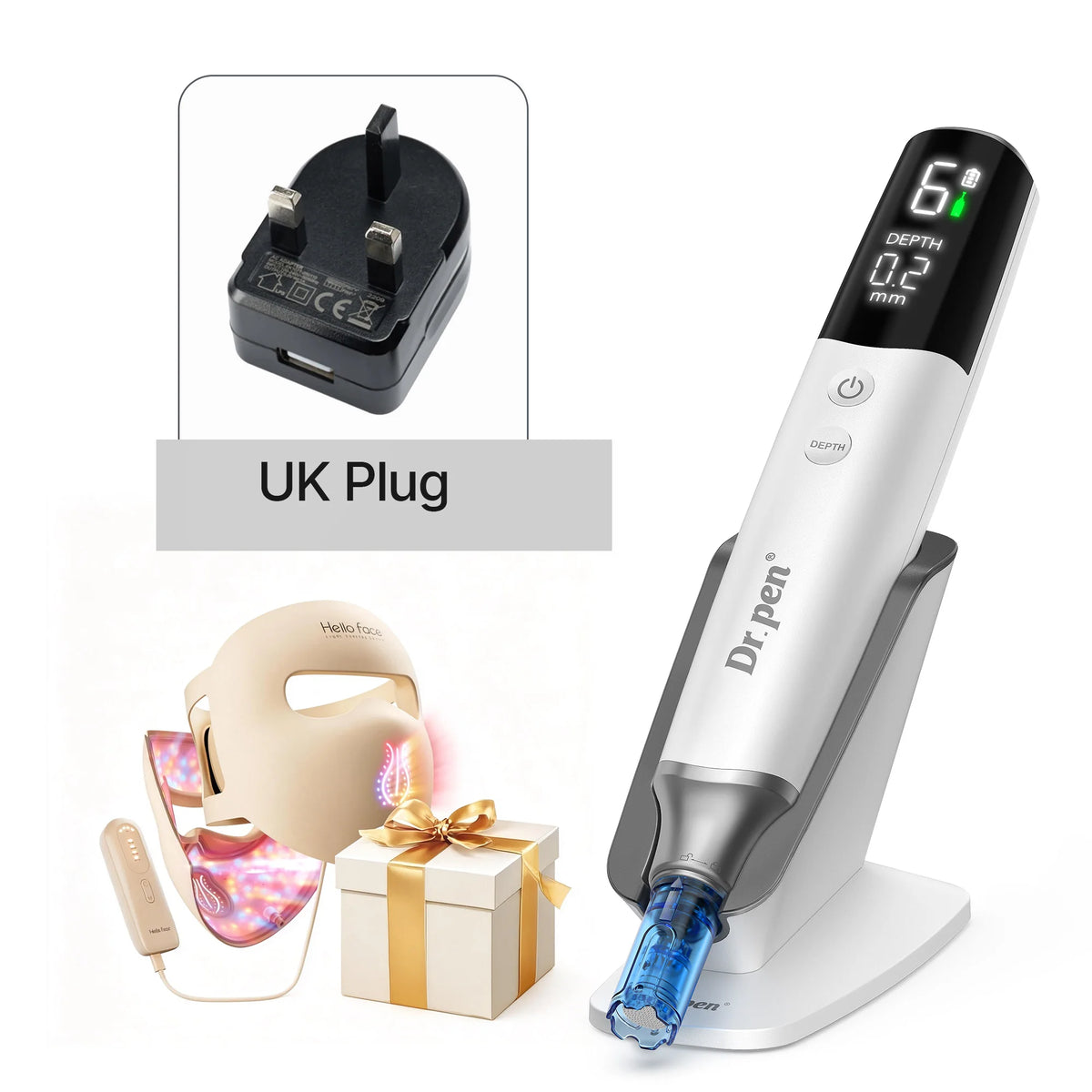 Dr.Pen M9 Dermapen With Hello Face M300 Beauty LED Mask