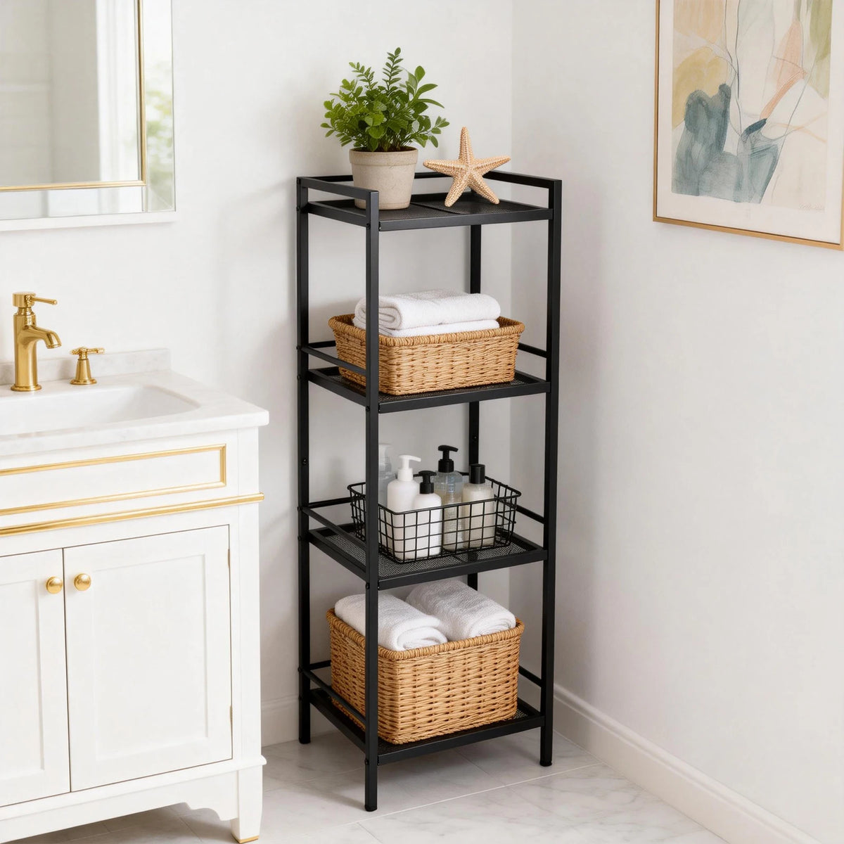 Twister Ck Carbon Steel Durable Storage Rack For Kitchen
