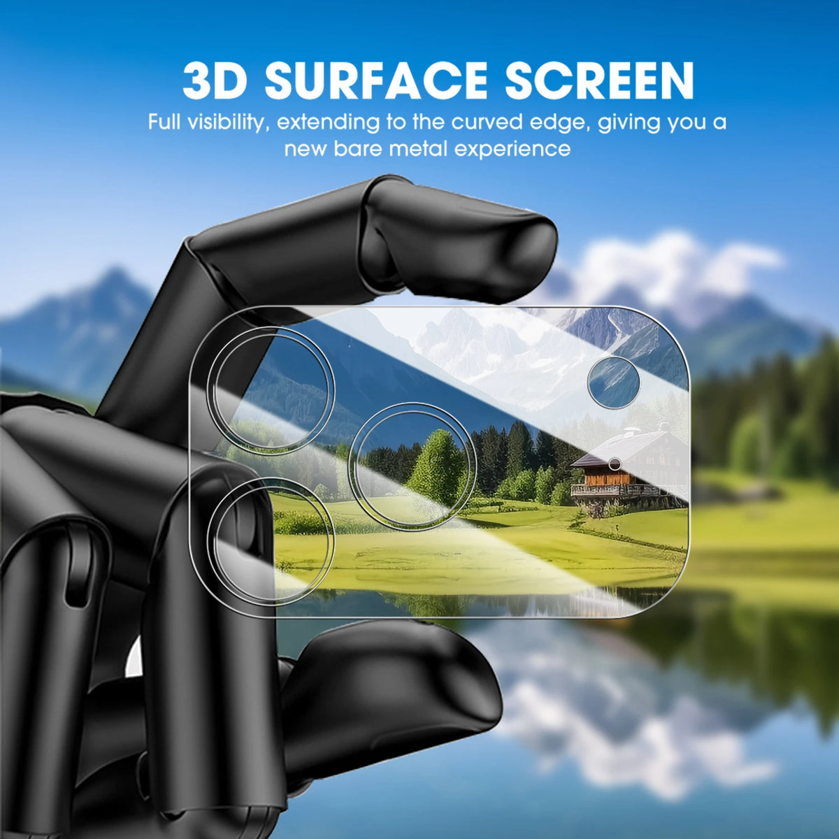 BAPPSUS Full Coverage Camera Lens Tempered Glass Protector