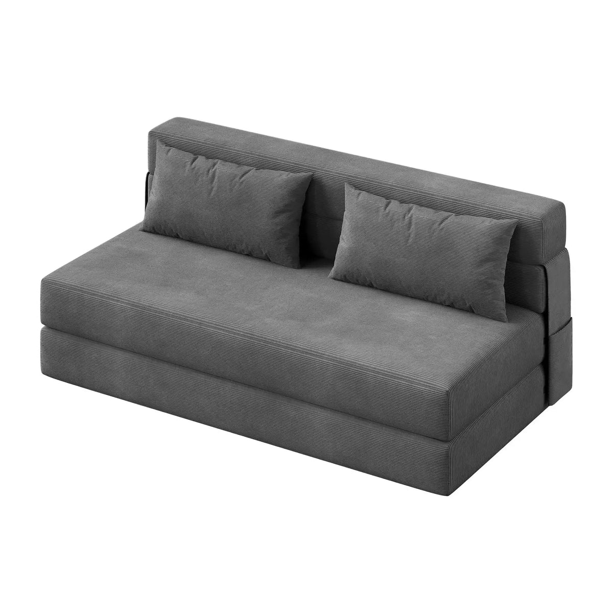 HobbyLane 4-In-1 Folding Sofa Bed Convertible Corduroy Loveseat Couch