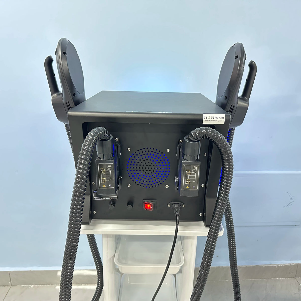MYOslim EMS Body Sculpting Machine with RF 6500W Weight Loss Fat Burning Slimming Muscle Stimulation Equipment for Home Use