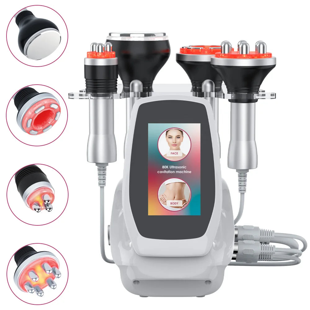4 In 1 Ultrasonic Cavitation Facial Massager Body Slimming Device