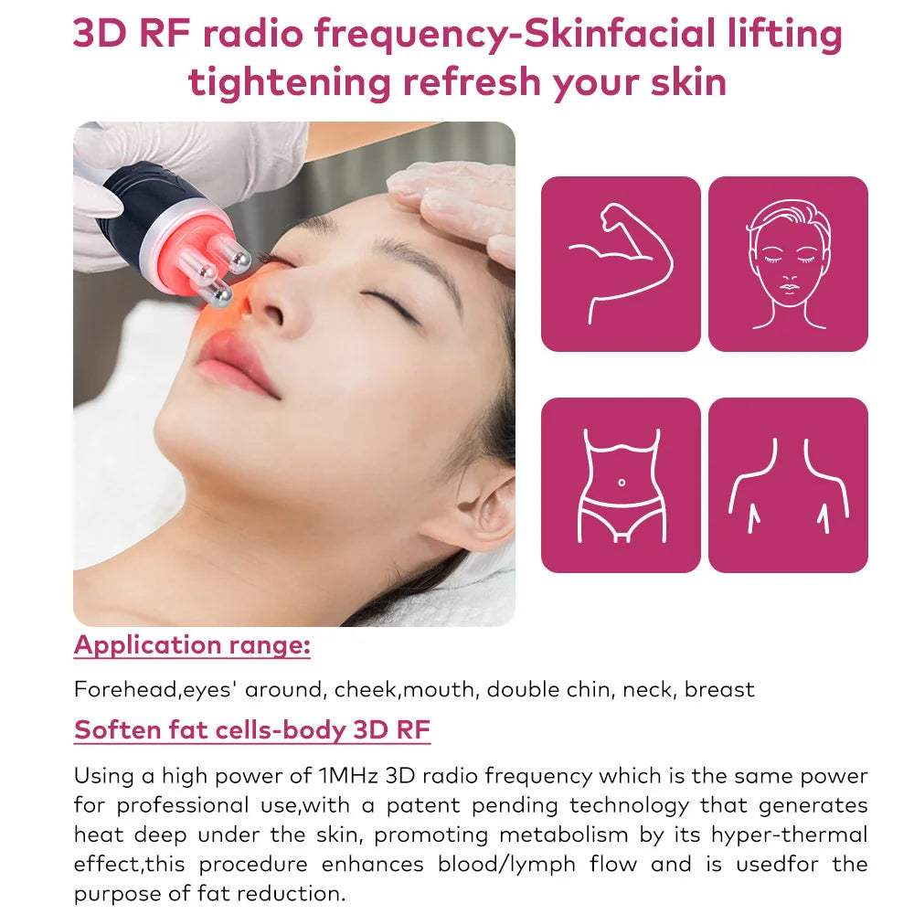 4 In 1 Ultrasonic Cavitation Facial Massager Body Slimming Device