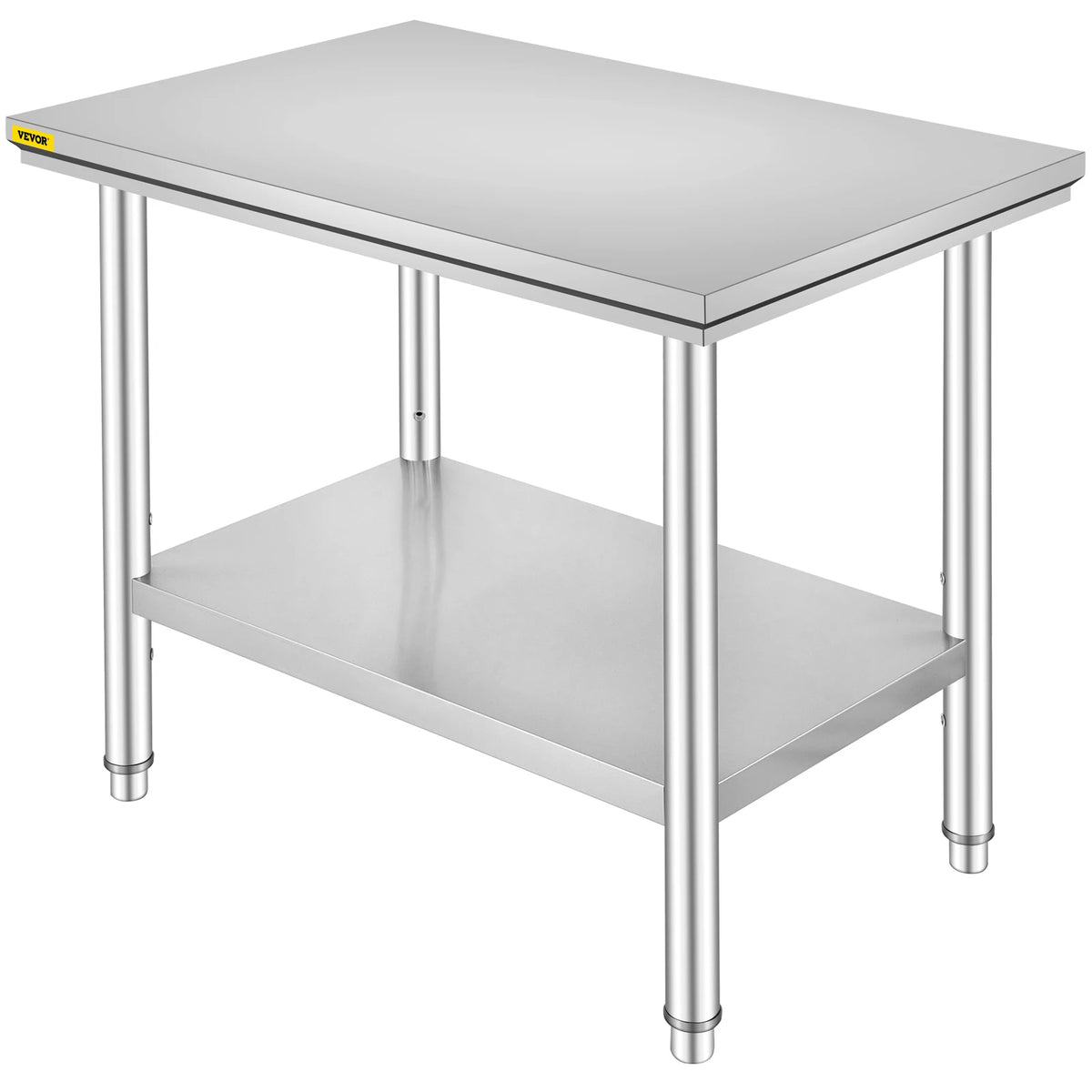 Commercial Stainless Steel Kitchen Work Table With Storage Shelf
