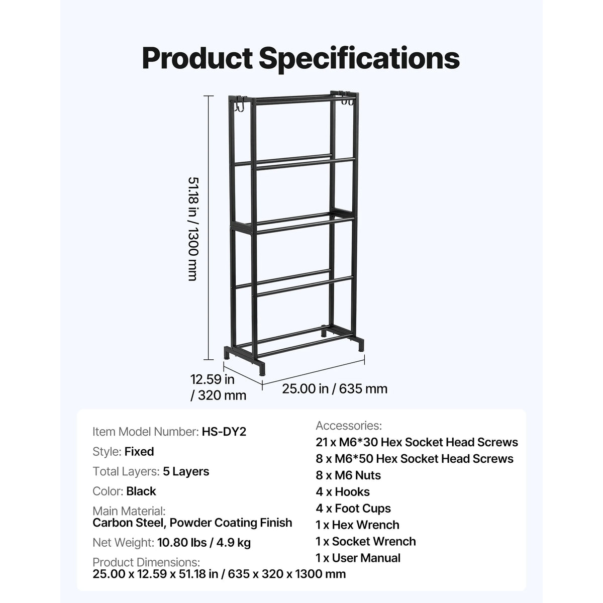 SucceBuy Multi Tier 3D Printer Filament Spool Storage Rack