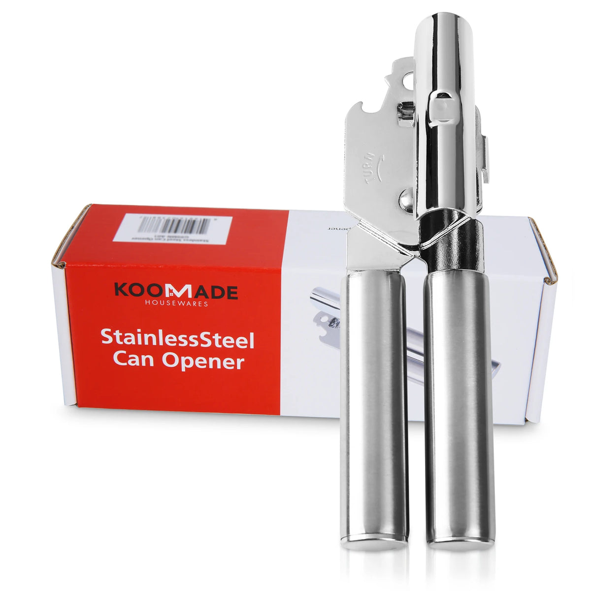Stainless Steel Manual Can Opener With Safe Side Cutting Blade