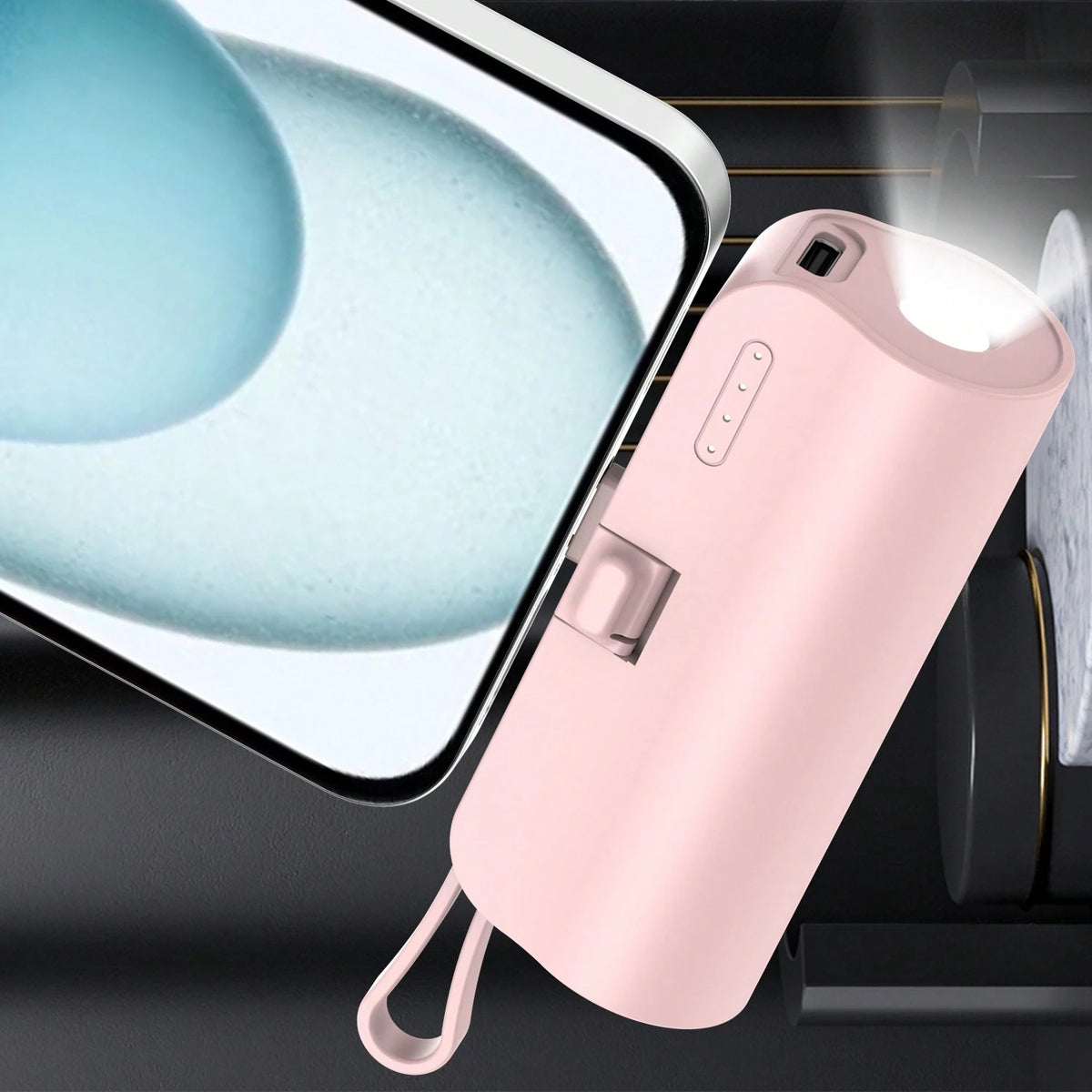 Portable Power Bank Incorporating Type C Interface And Illuminated Indicator