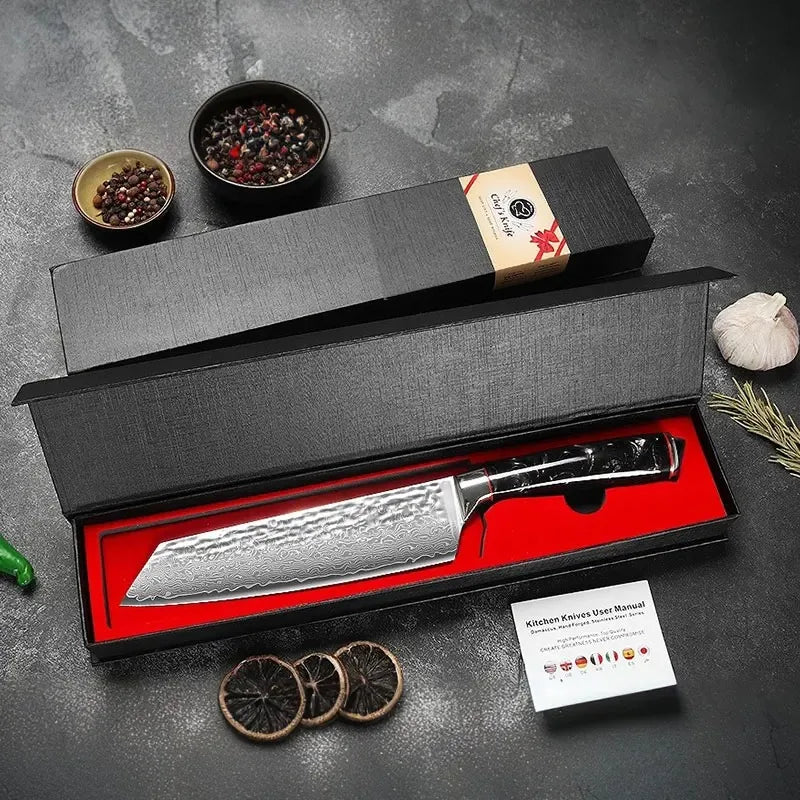 Woodfone Damascus Steel Kitchen Knife For Professional Culinary Work