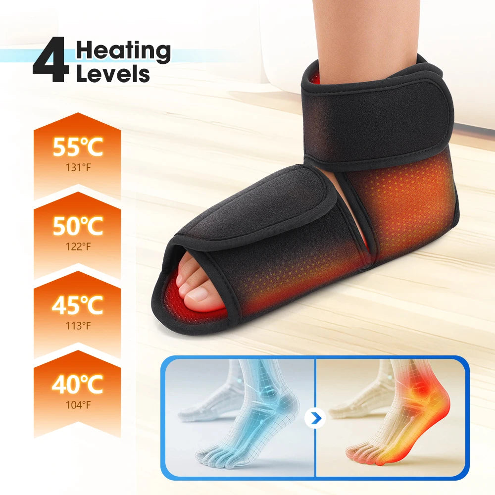 Hailicare Dual Airbag Ankle Massager With Heat And Compression