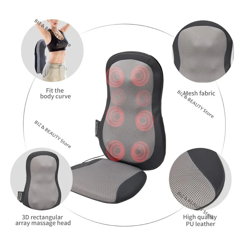 Therapeutic Shiatsu Deep Tissue Massage Cushion For Cars