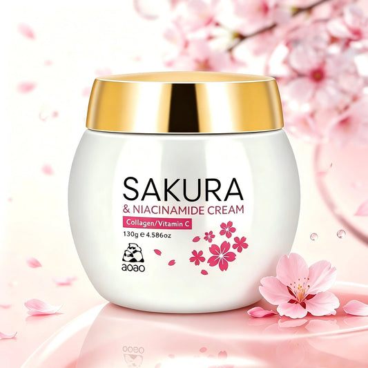 Aoao Sakura Moisturizing Face Cream With Collagen And Niacinamide