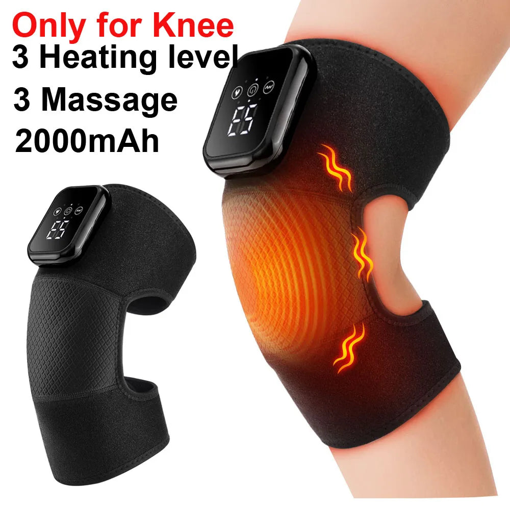 Hailicare Electric Knee Massager With Heat And Triple Vibration Settings