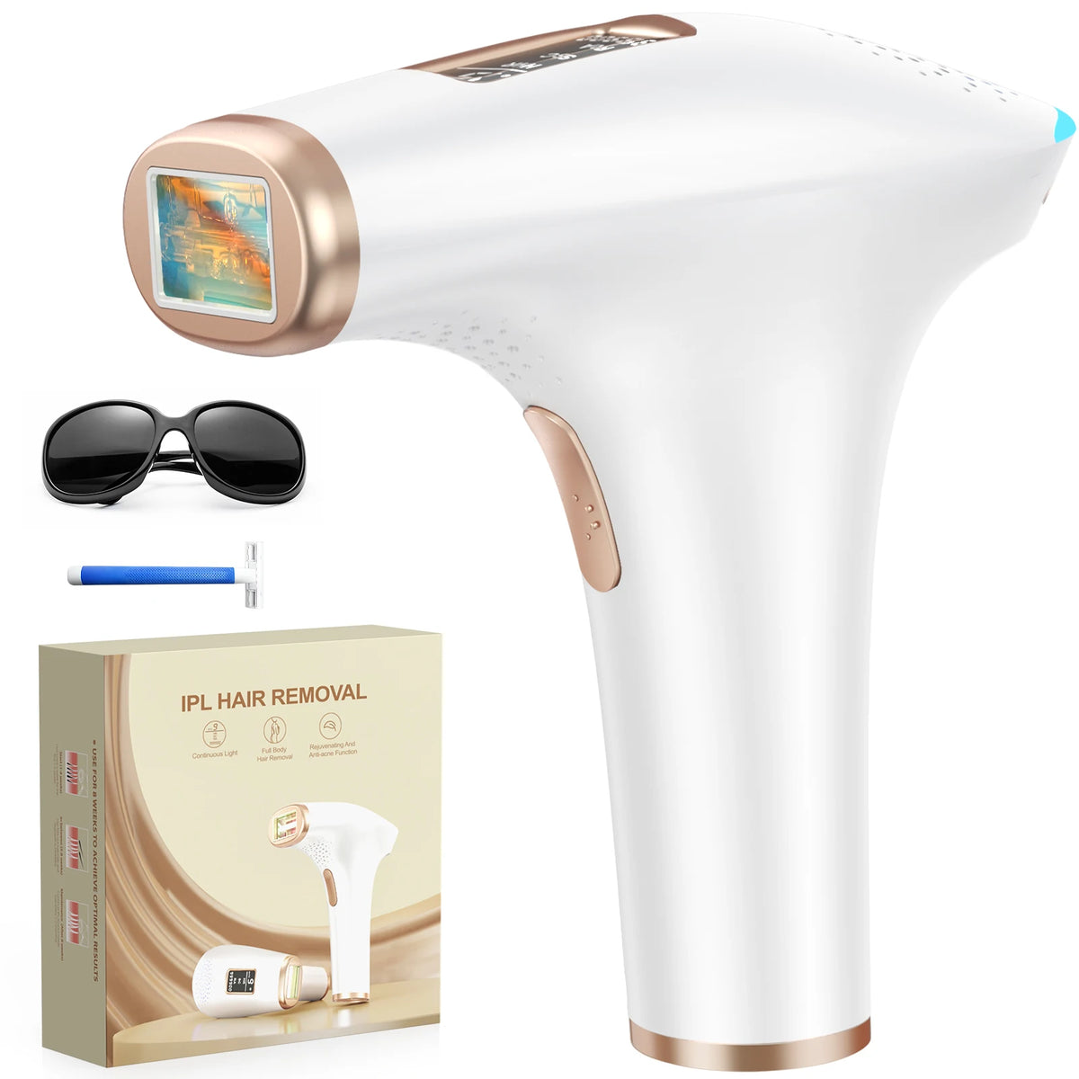 Lysmoski Certified 3 in 1 Ipl Hair Removal Device Set