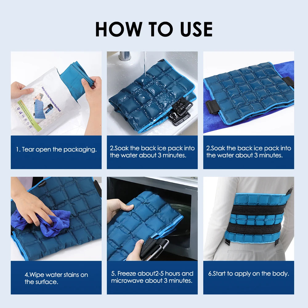 Hailicare Reusable Gel Ice Pack For Hot And Cold Therapy