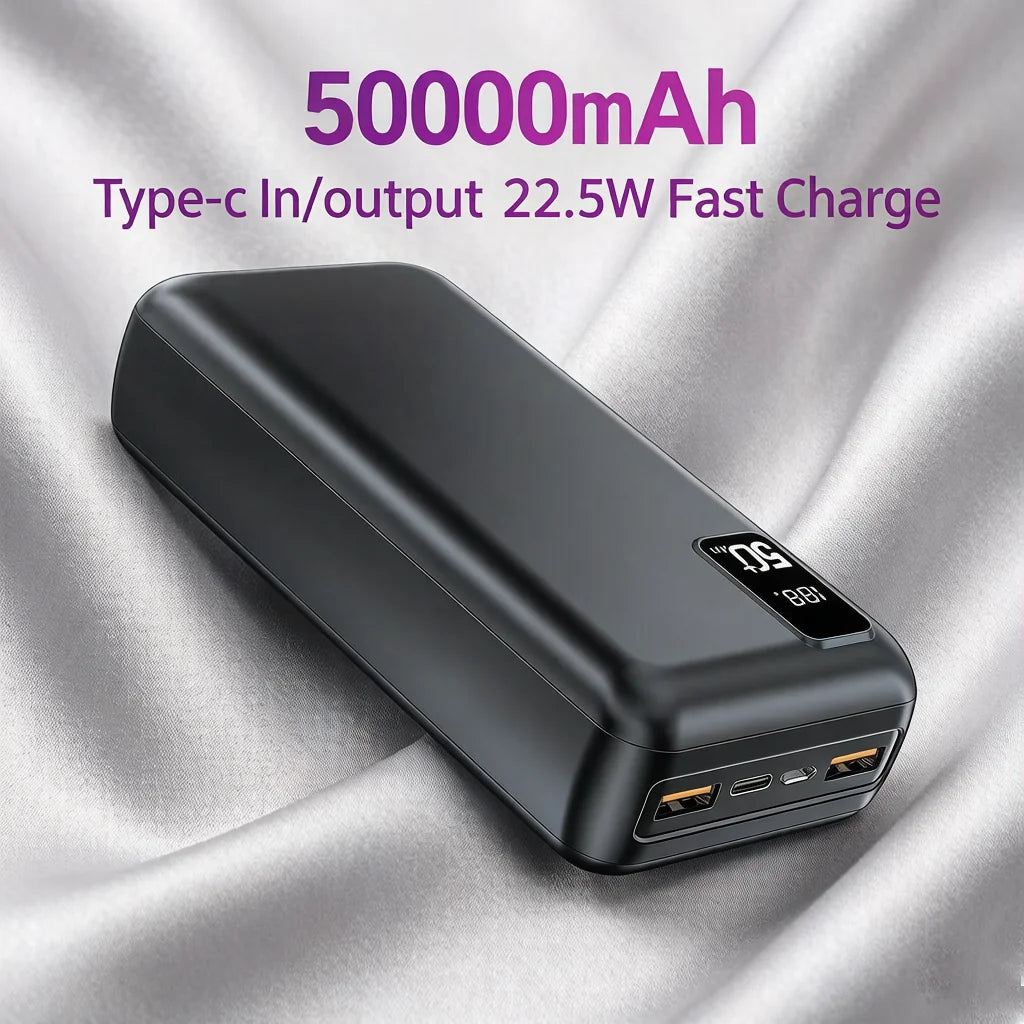 Hganus Fast Charging Power Bank With Digital Display