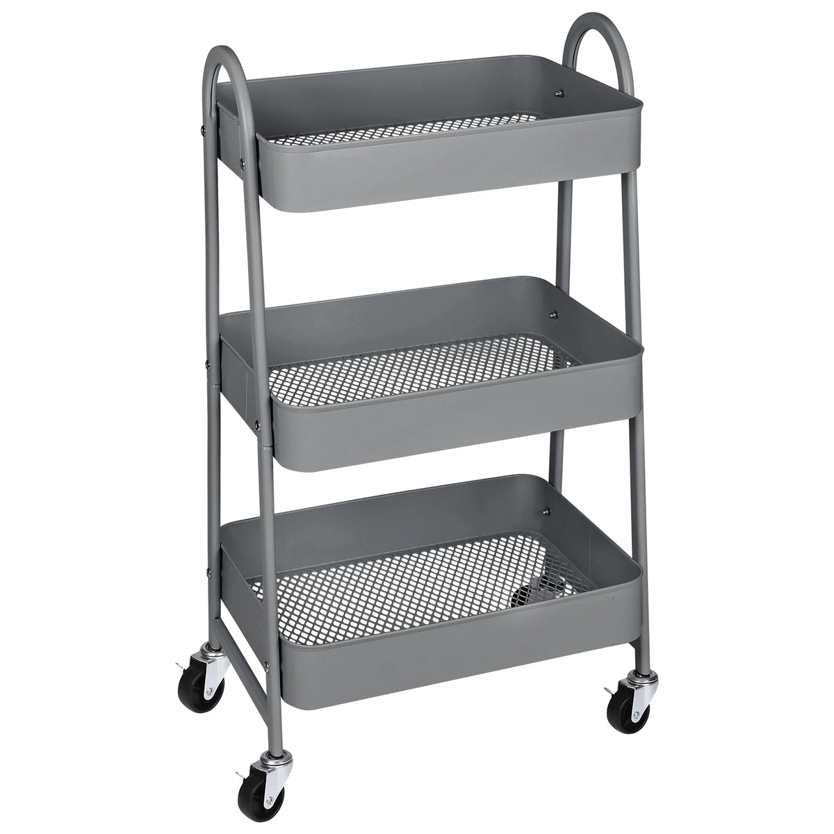 JHK Rolling Storage Cart with Lockable Wheels Mobile Kitchen Organizer