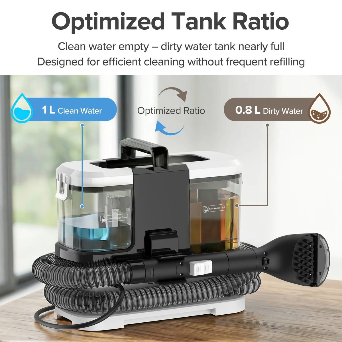 Lubluelu V2 Portable Carpet Upholstery Spot Cleaner Vacuum