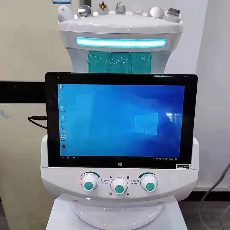 7 in 1 Hydr- Facial Skin Care Ultrasonic Rejuvenation Dermabrasion Hyperbaric Oxygen Face Device for Deep Cleansing Hair Removal