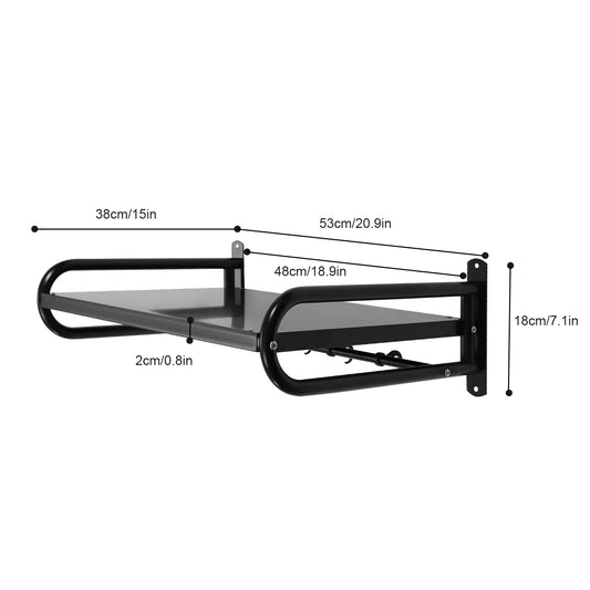 Premium Carbon Steel Wall Mount Shelf For Kitchen Microwave Storage