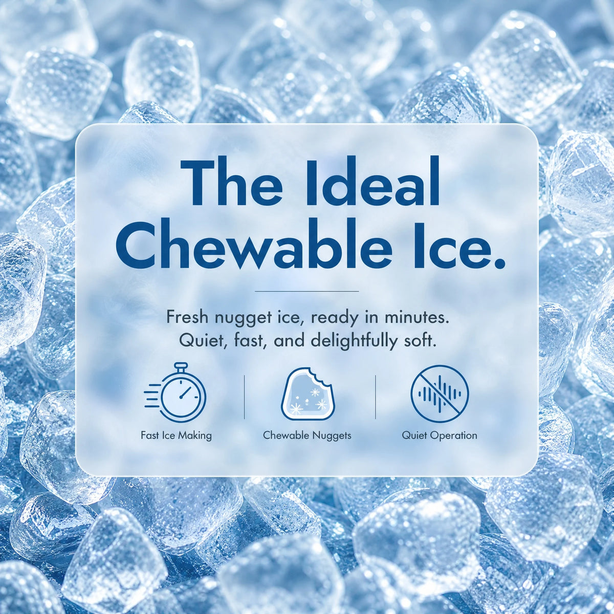 PHILERGO Countertop Nugget Ice Maker With Self Cleaning Function