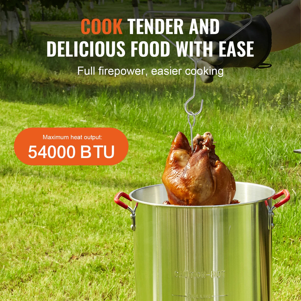 SucceBuy Propane Turkey Fryer Outdoor Deep Frying Cooker Set