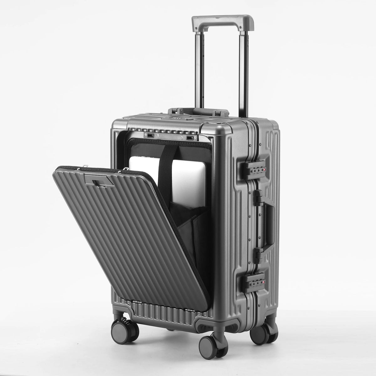 BunnyFly Aluminum Frame Boarding Laptop Trolley Case