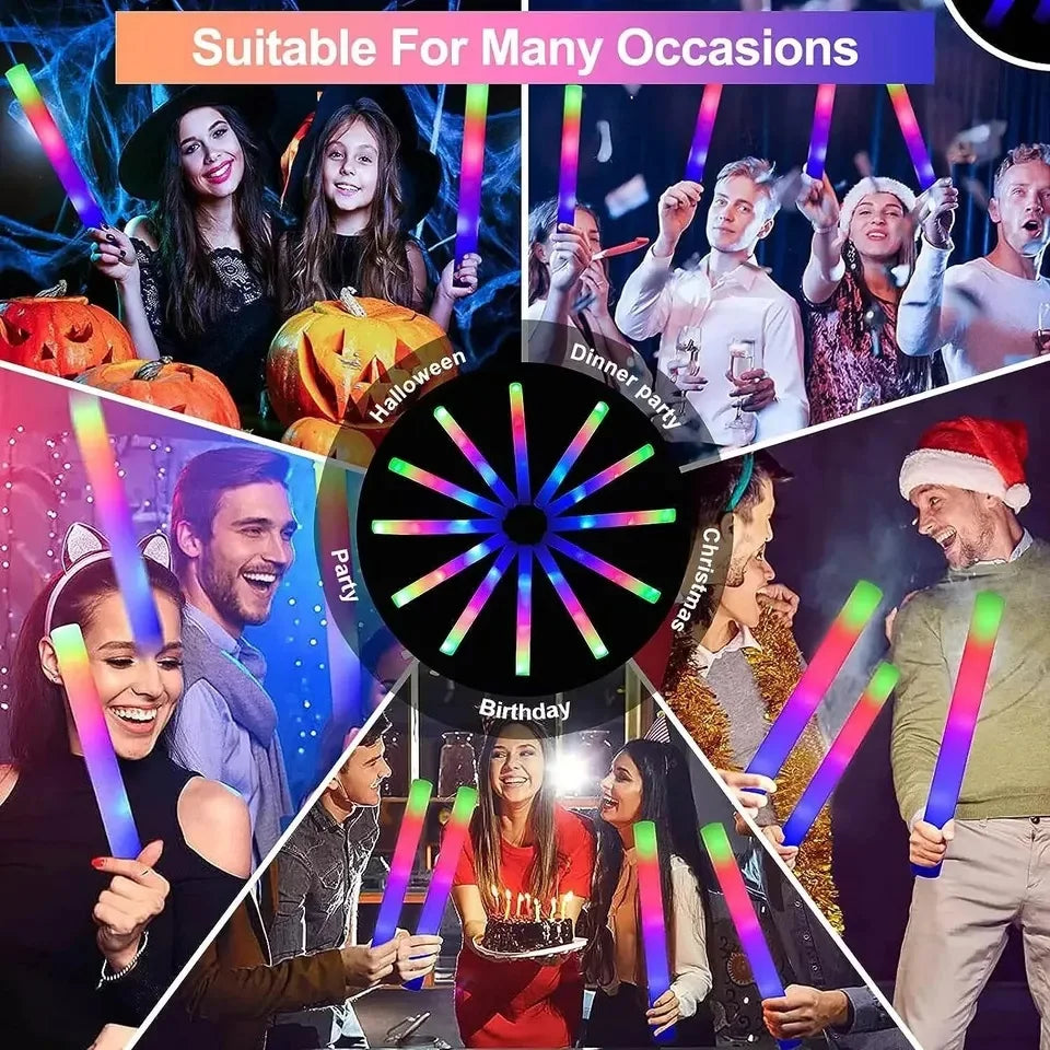 LED Light Up Foam Glow Sticks For Weddings And Parties