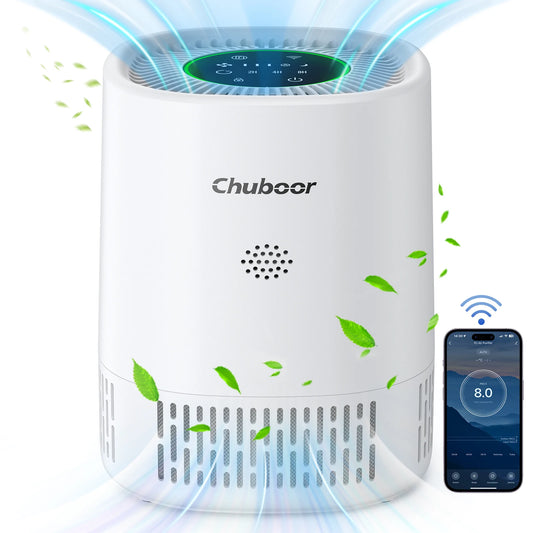 Chuboor Air Purifier Removes Allergens Smoke Dust Pet Dander Odors