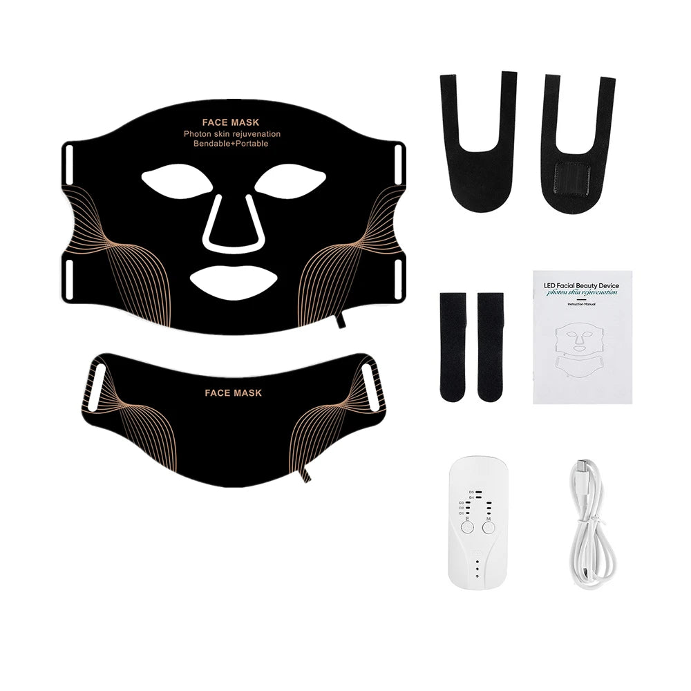 IebiLife Flexible Wireless LED Face Mask For Skin Rejuvenation