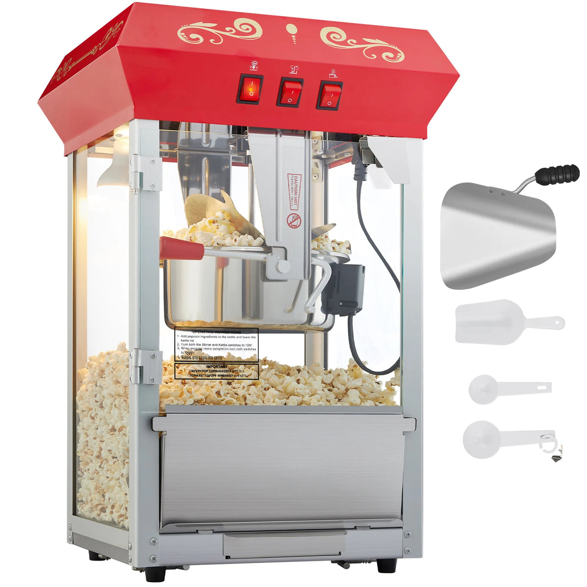 SucceBuy Commercial Countertop Popcorn Popper Machine