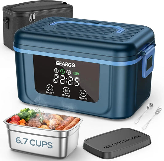 Cordless Rechargeable Electric Self Heating Lunch Box For Daily Carry