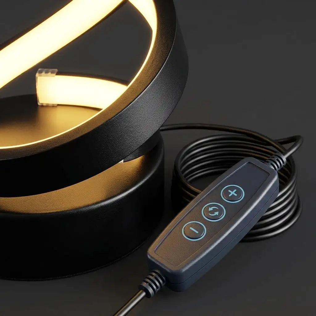 Modern Spiral USB Desk Lamp for Bedroom and Home Decor