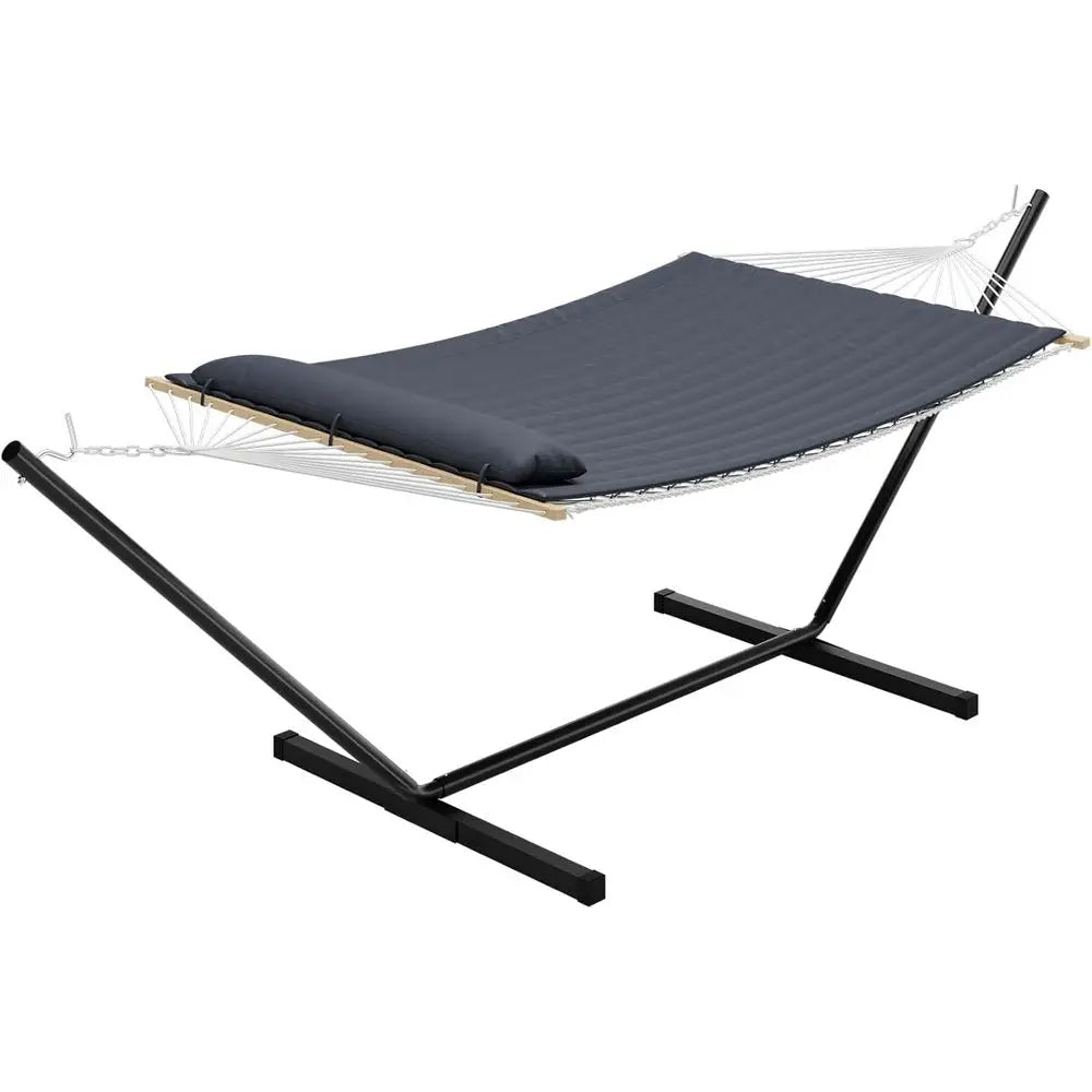 Double Hammock With Stand And 450 Lb Weight Capacity