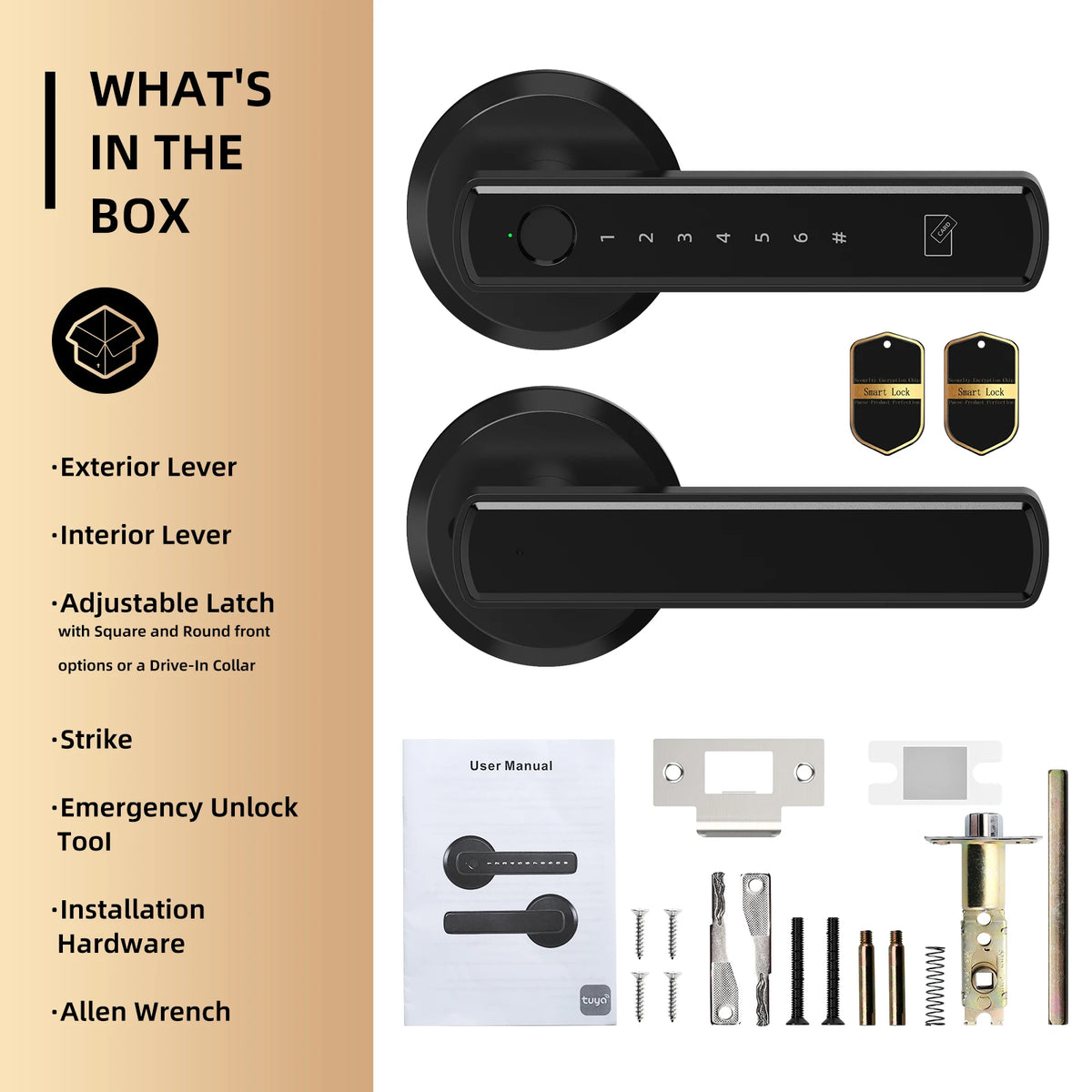 Viladepot Smart Fingerprint Door Lock With App And Keypad Control