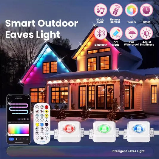 Mimirgb Smart Permanent Outdoor String Lights With 75 Scenes