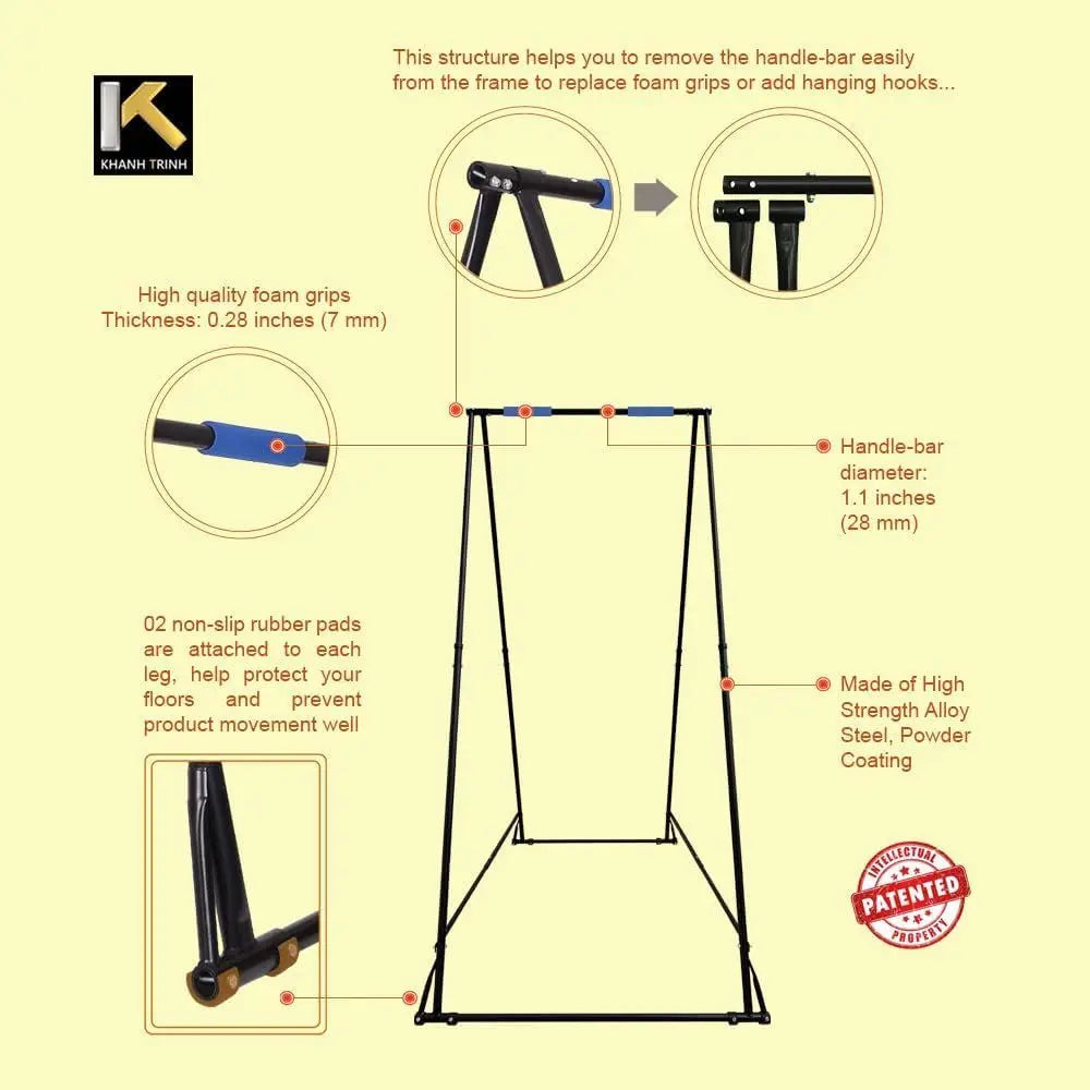 Portable Height Adjustable Aerial Yoga Therapy Stand