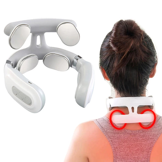 Electric 4 Head Vibration Back Massager For Muscle Relaxation