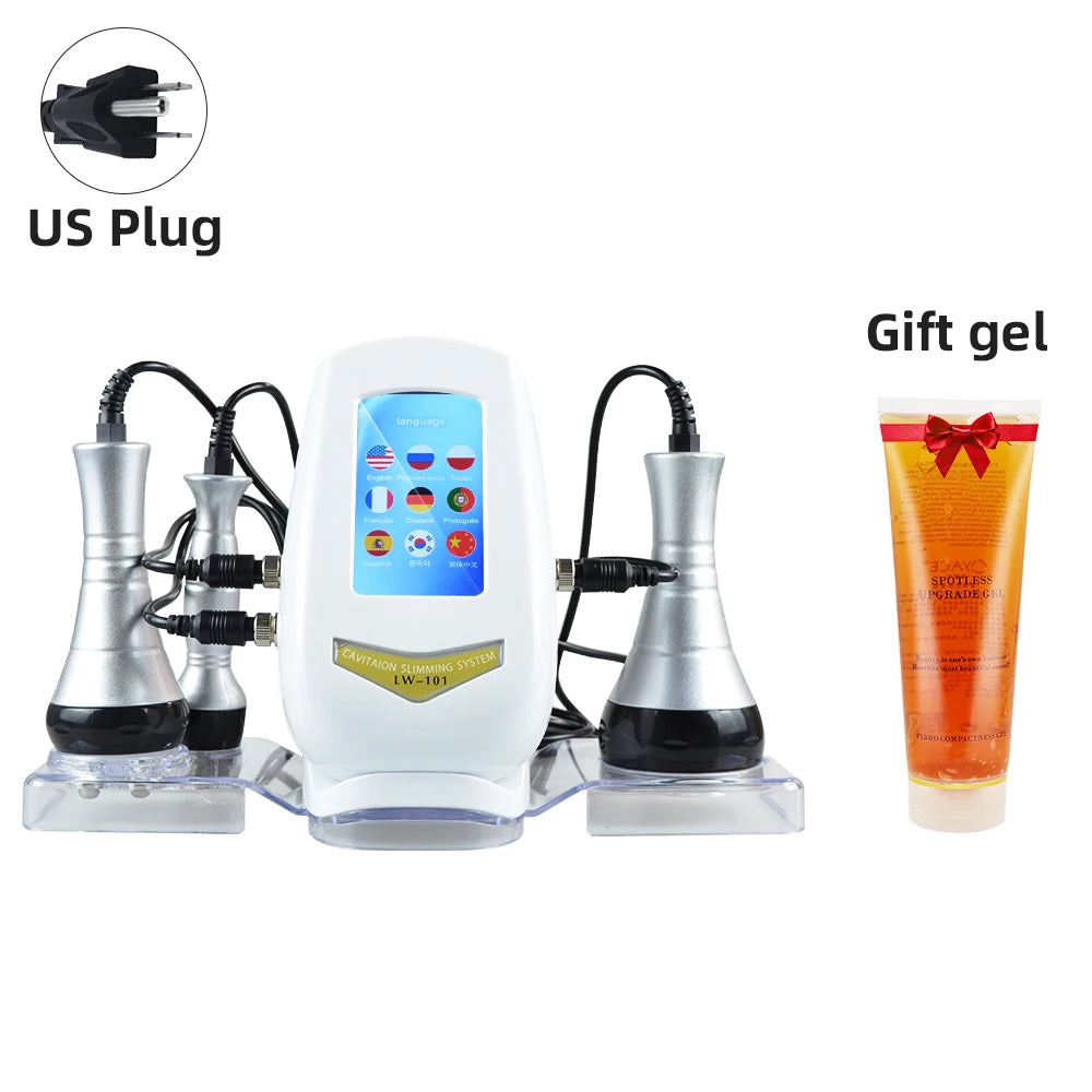 Skinterest 3 In 1 40K Cavitation Machine Face Body Lifting