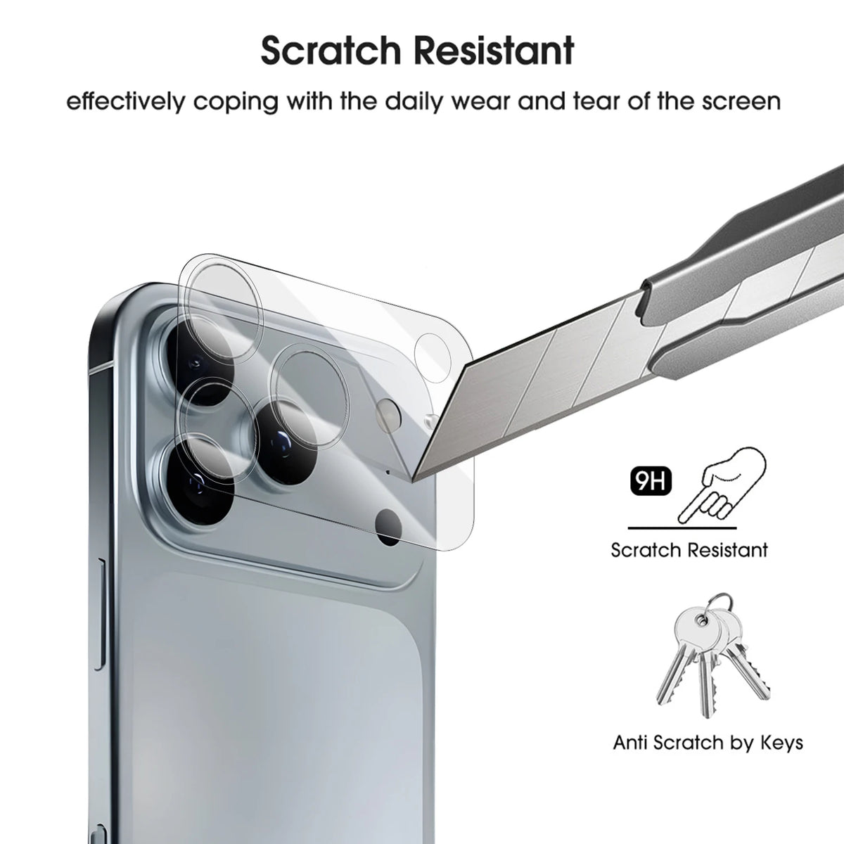 BAPPSUS Full Coverage Camera Lens Tempered Glass Protector