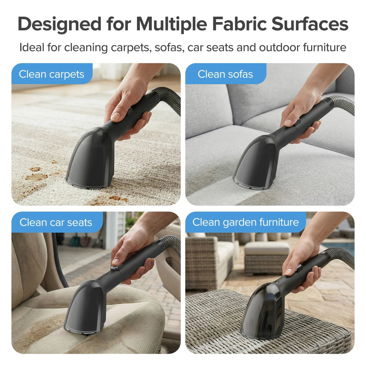 Lubluelu V2 Portable Carpet Upholstery Spot Cleaner Vacuum
