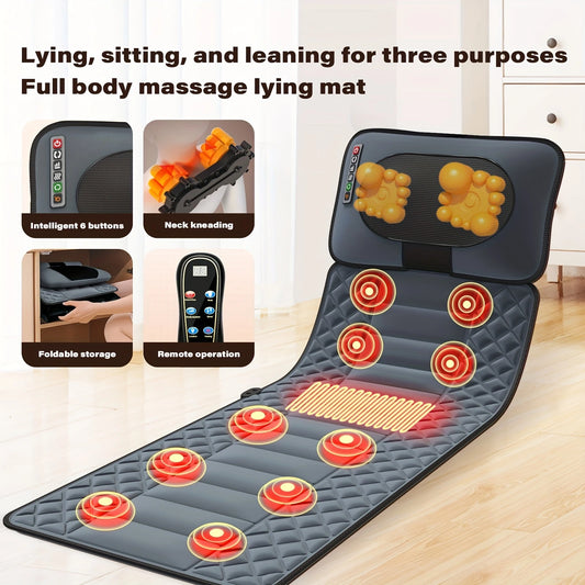 Ekmoey Full Body Shiatsu Massage Mat with 10 Vibration Motors