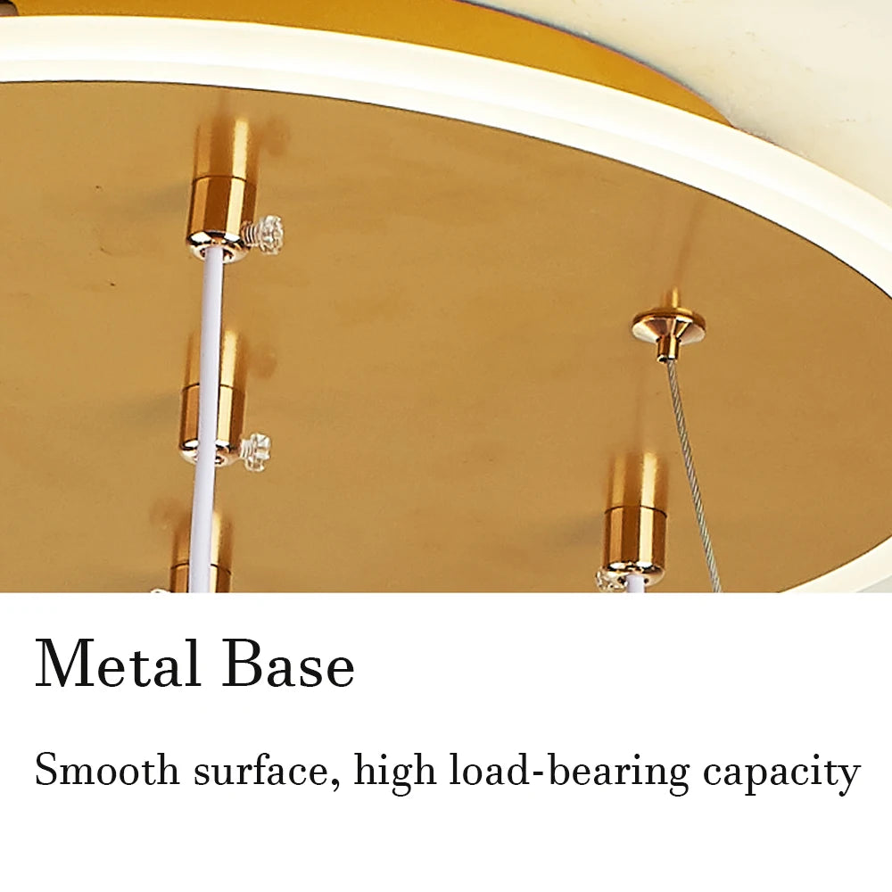 Modern LED Pendant Light With Spherical Heads And Remote Control