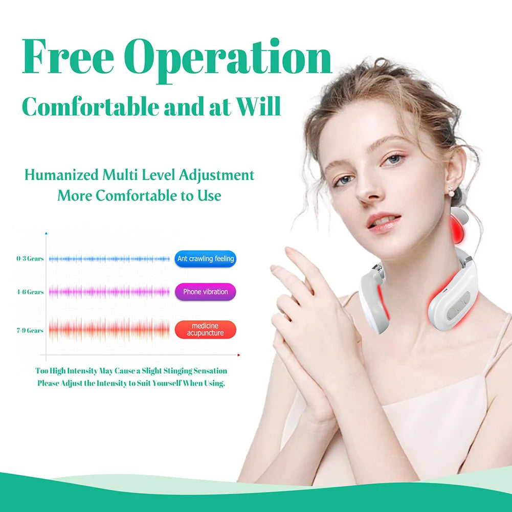 Electric 4 Head Vibration Back Massager For Muscle Relaxation