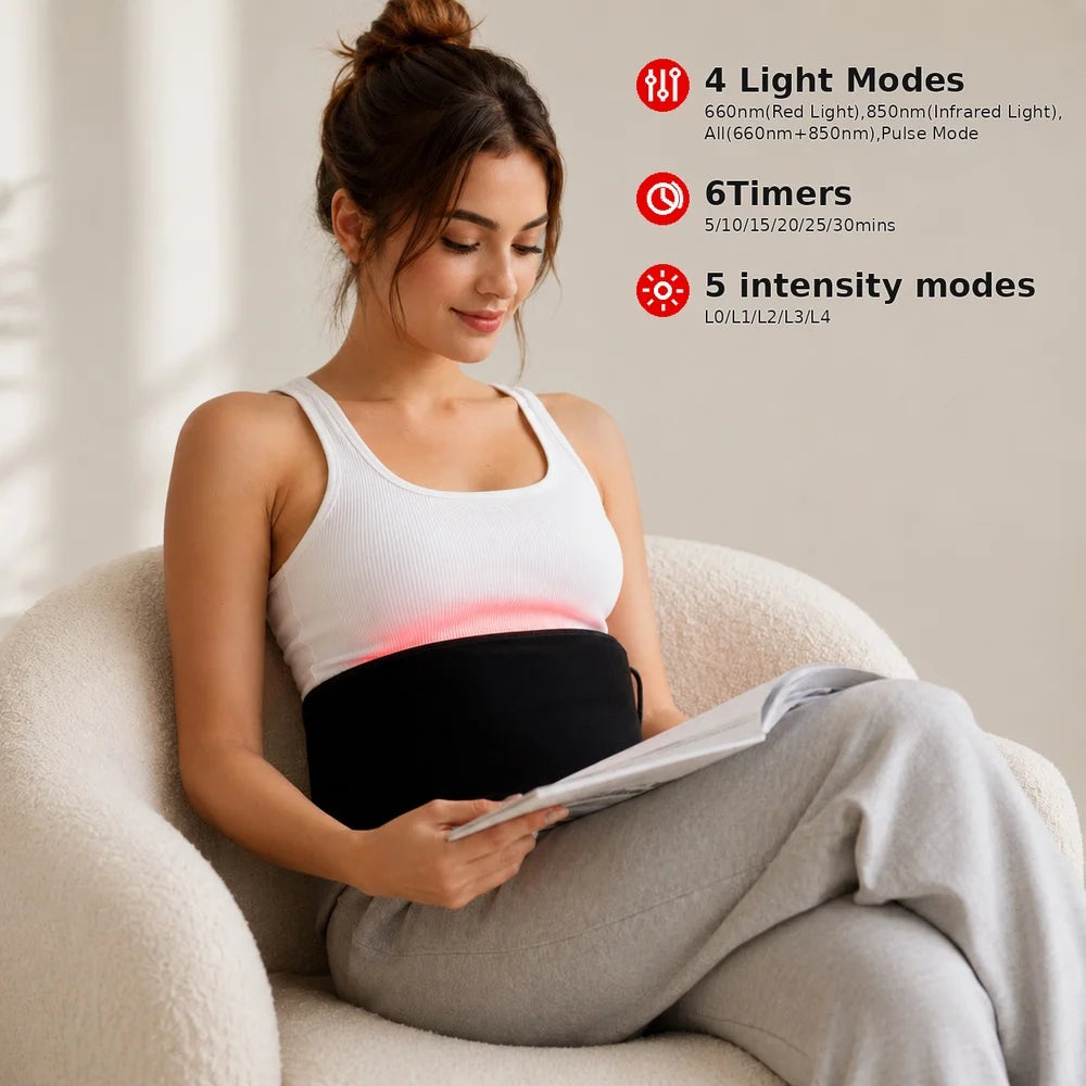 Red Light Therapy Belt 660nm 850nm Near Infrared Muscle Relief
