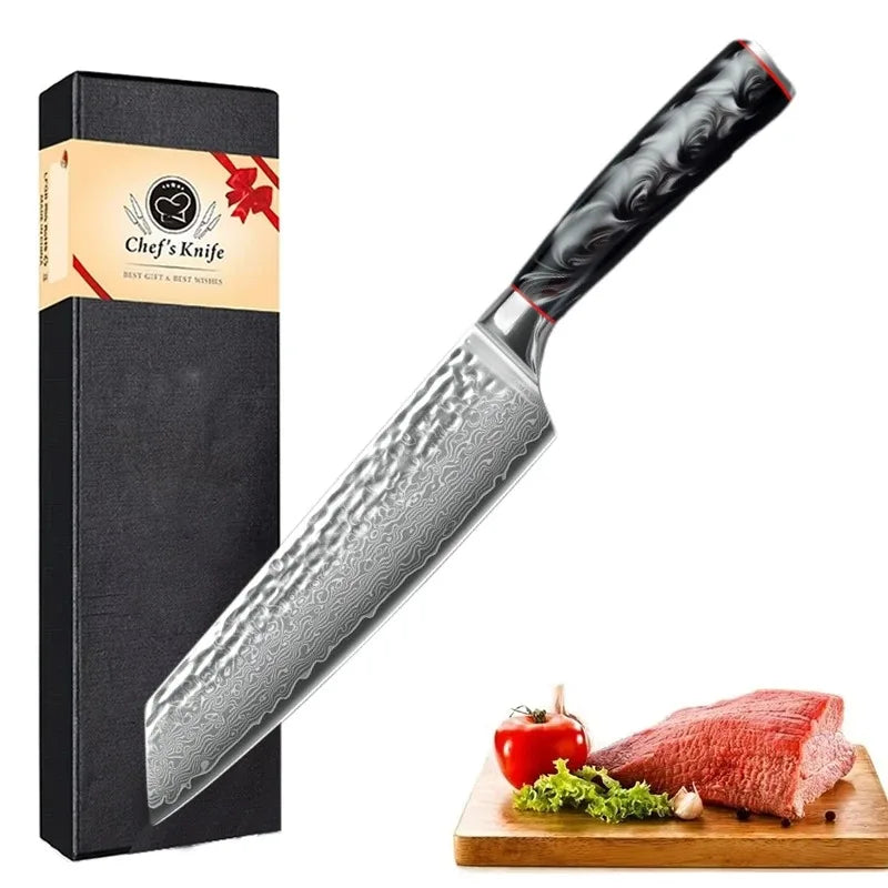 Woodfone Damascus Steel Kitchen Knife For Professional Culinary Work