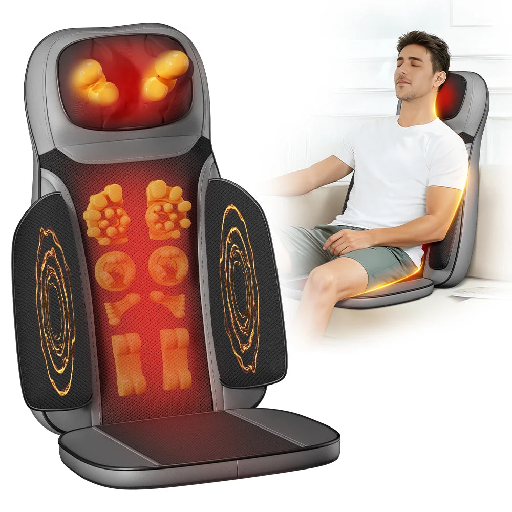 Homemassa Shiatsu Neck And Back Massager Pad With Heat