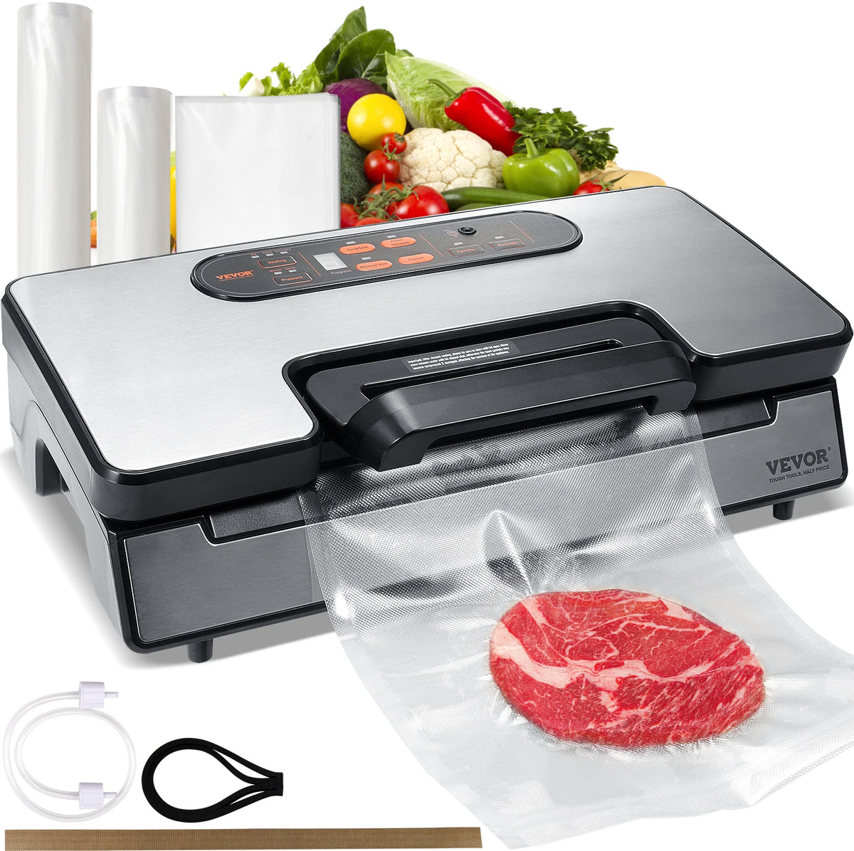 SucceBuy 130W Vacuum Sealer For Kitchen Food Preservation